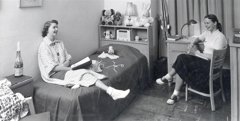 Student room in the 1950s <span class="cc-gallery-credit"></span>